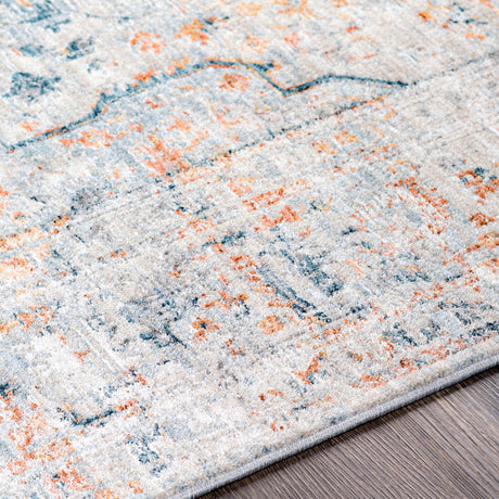 Surya Laila Laa-2310 Teal, Sage, Burnt Orange, Saffron Rugs.