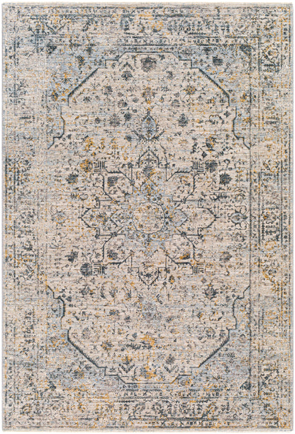 Surya Laila Laa-2311 Teal, Sage, Saffron, Charcoal Area Rug