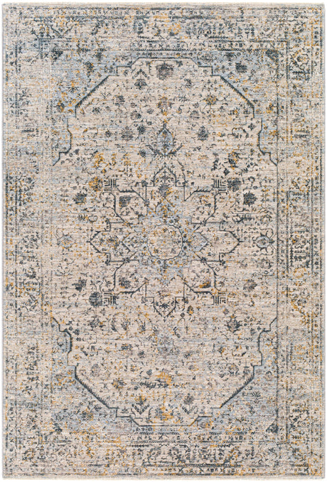 Surya Laila Laa-2311 Teal, Sage, Saffron, Charcoal Rugs.