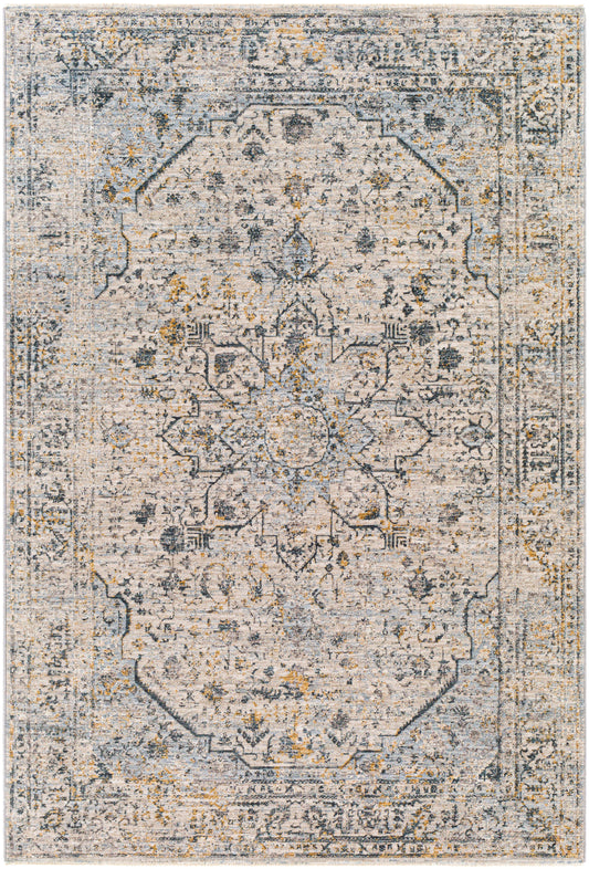 Surya Laila Laa-2311 Teal, Sage, Saffron, Charcoal Area Rug