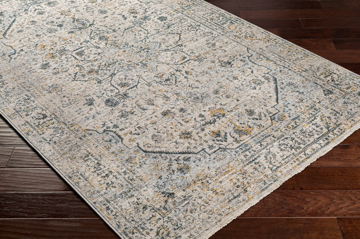 Surya Laila Laa-2311 Teal, Sage, Saffron, Charcoal Rugs.