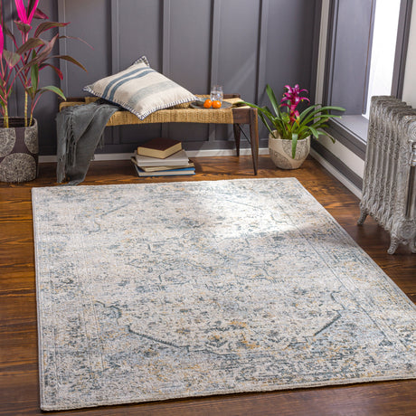 Surya Laila Laa-2311 Teal, Sage, Saffron, Charcoal Rugs.