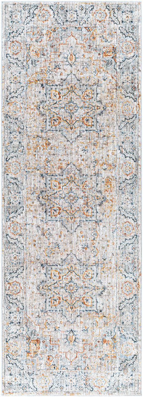 Surya Laila Laa-2312 Teal, Sage, Burnt Orange, Saffron Rugs.