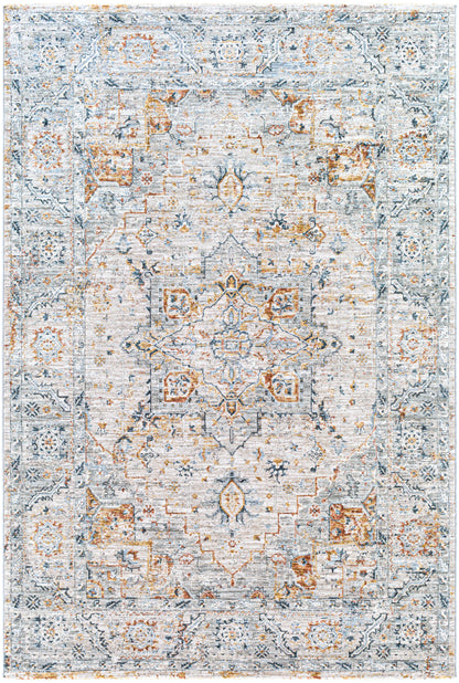 Surya Laila Laa-2312 Teal, Sage, Burnt Orange, Saffron Area Rug