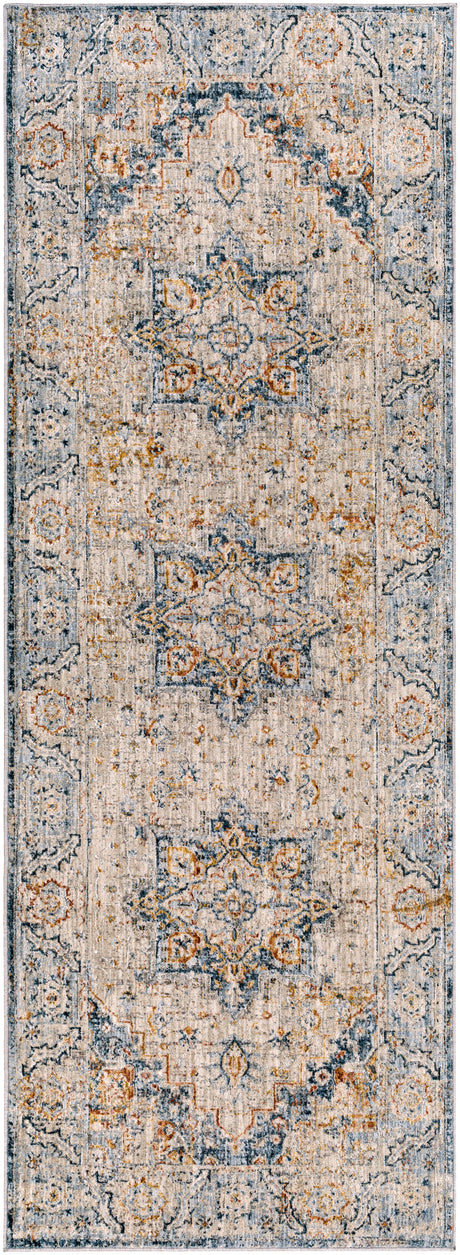 Surya Laila Laa-2313 Teal, Burnt Orange, Medium Gray, Sage Rugs.