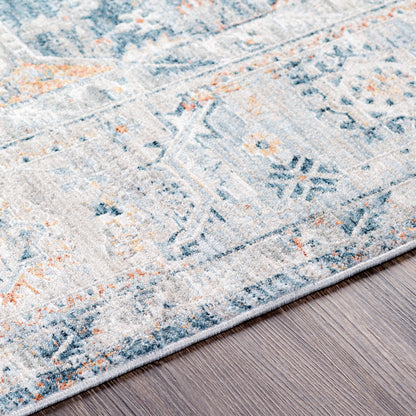 Surya Laila Laa-2313 Teal, Burnt Orange, Medium Gray, Sage Area Rug