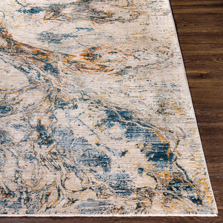 Surya Laila Laa-2316 Teal, Burnt Orange, Saffron, Medium Gray Rugs.