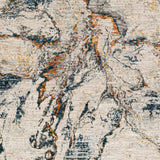 Surya Laila Laa-2316 Teal, Burnt Orange, Saffron, Medium Gray Rugs.