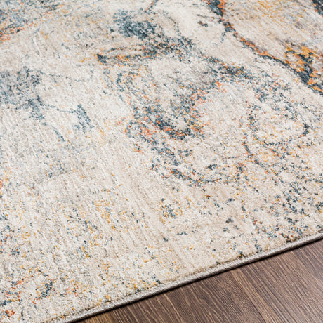 Surya Laila Laa-2316 Teal, Burnt Orange, Saffron, Medium Gray Rugs.