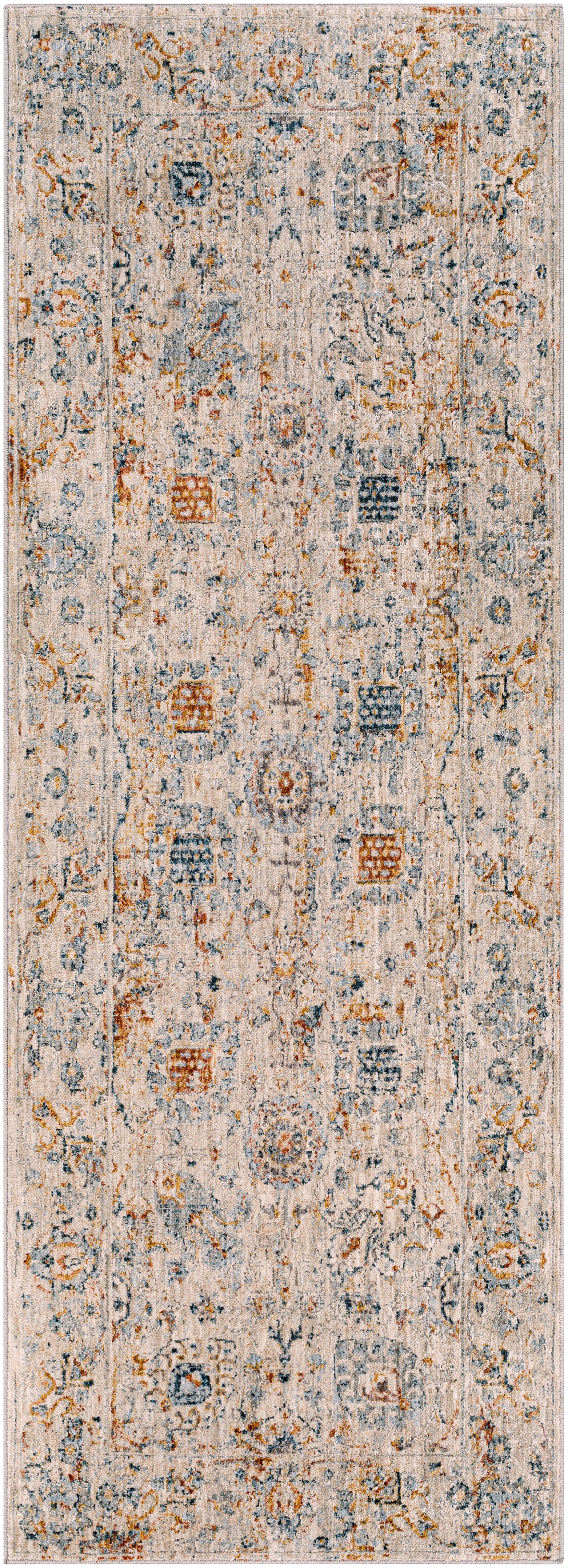 Surya Laila Laa-2317 Teal, Burnt Orange, Sage, Saffron Area Rug