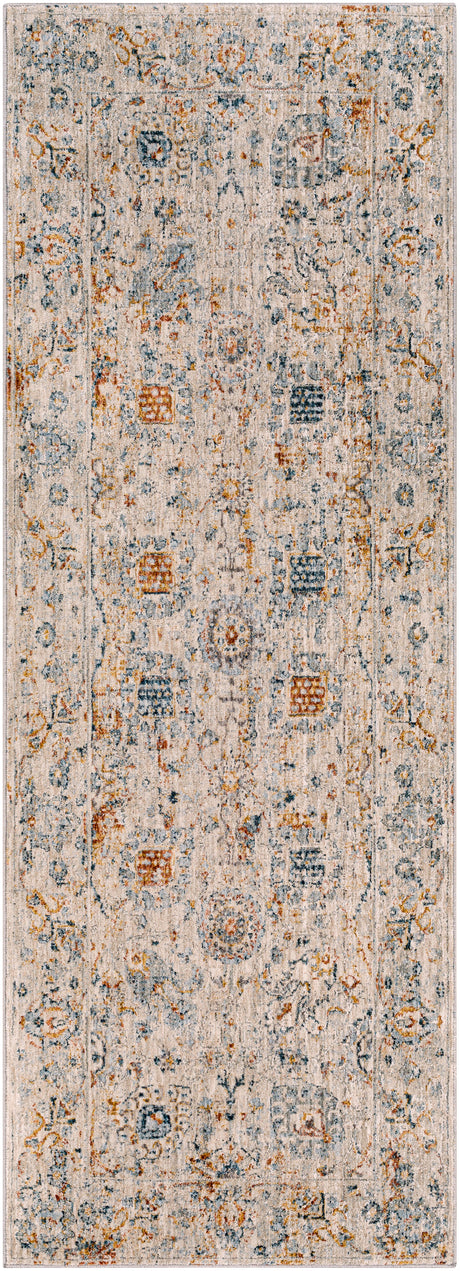 Surya Laila Laa-2317 Teal, Burnt Orange, Sage, Saffron Rugs.
