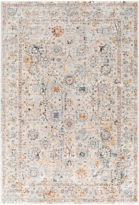 Surya Laila Laa-2317 Teal, Burnt Orange, Sage, Saffron Rugs.