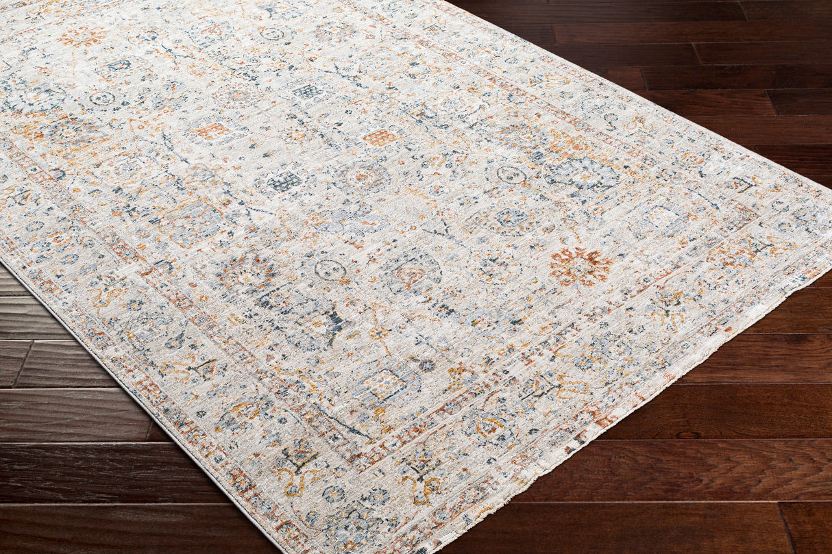 Surya Laila Laa-2317 Teal, Burnt Orange, Sage, Saffron Rugs.