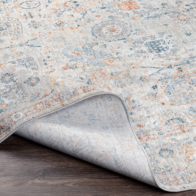 Surya Laila Laa-2317 Teal, Burnt Orange, Sage, Saffron Rugs.