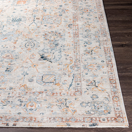 Surya Laila Laa-2317 Teal, Burnt Orange, Sage, Saffron Rugs.