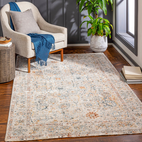 Surya Laila Laa-2317 Teal, Burnt Orange, Sage, Saffron Rugs.