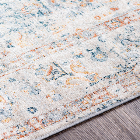 Surya Laila Laa-2317 Teal, Burnt Orange, Sage, Saffron Rugs.