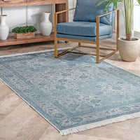 Nuloom Floral Elyse Nfl1630A Blue Area Rug