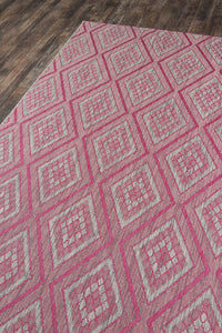 Momeni Madcap Cottage Lake Palace Rajastan Weekend Lak-1 Pink Geometric Area Rug