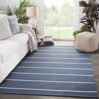 Jaipur Lanai Corbina Lan02 Dark Blue Striped Area Rug