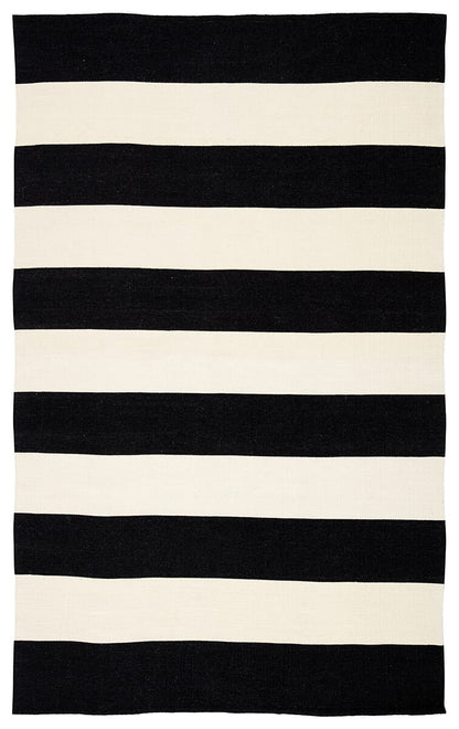 Jaipur Lanai Remora Lan06 Black Striped Area Rug