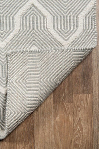 Momeni Erin Gates Langdon Prince Lgd-1 Grey Geometric Area Rug