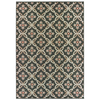 Oriental Weavers Sphinx Latitude 1904K Grey / Orange Damask Area Rug