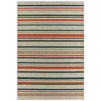 Oriental Weavers Sphinx Latitude 602W Grey / Blue Striped Area Rug