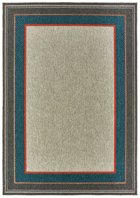 Oriental Weavers Sphinx Latitude 8021L Grey/ Blue Area Rug