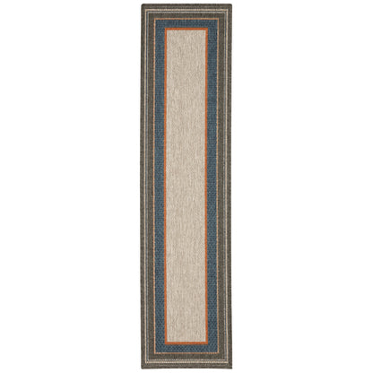 Oriental Weavers Sphinx Latitude 8021L Grey/ Blue Area Rug