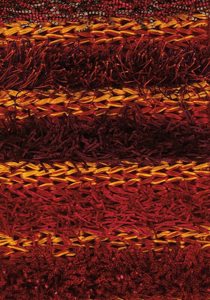 Chandra Lavasa lav21400 Red Shag Area Rug