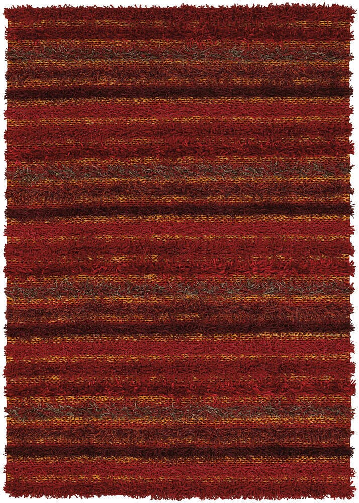 Chandra Lavasa lav21400 Red Shag Area Rug