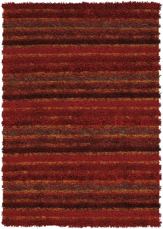 Chandra Lavasa lav21400 Red Shag Area Rug