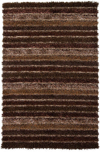 Chandra Lavasa lav21402 Brown Shag Area Rug