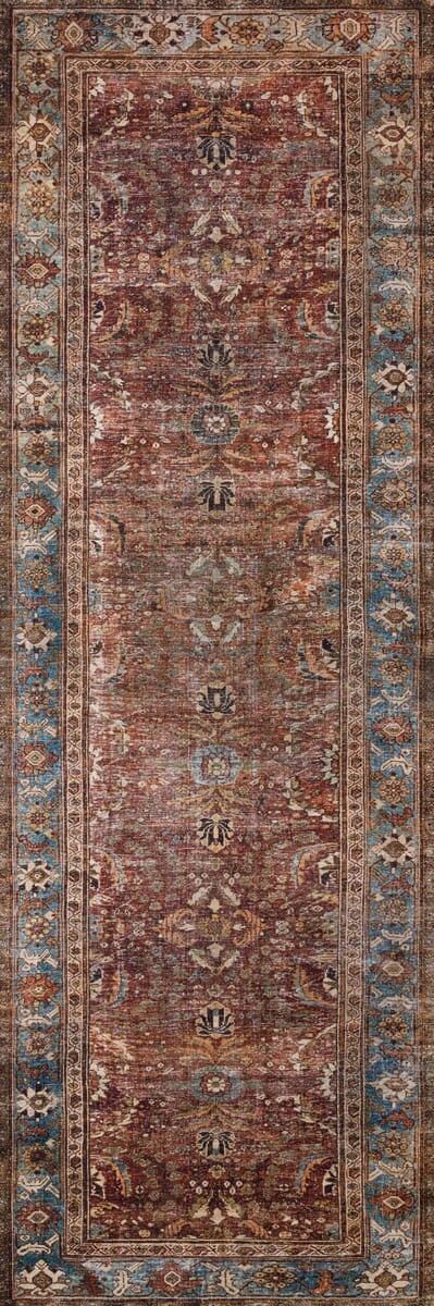 Loloi Layla Lay-01 Brick / Blue Area Rug