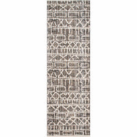 Nuloom Maisie Banded Tribal Nma1589C Gray Area Rug