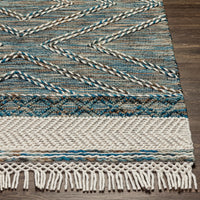 Surya Lucia Lci-2301 Blue, Brown, Light Brown, Cream Area Rug