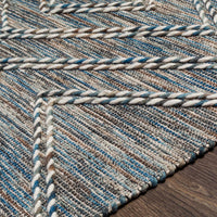 Surya Lucia Lci-2301 Blue, Brown, Light Brown, Cream Area Rug