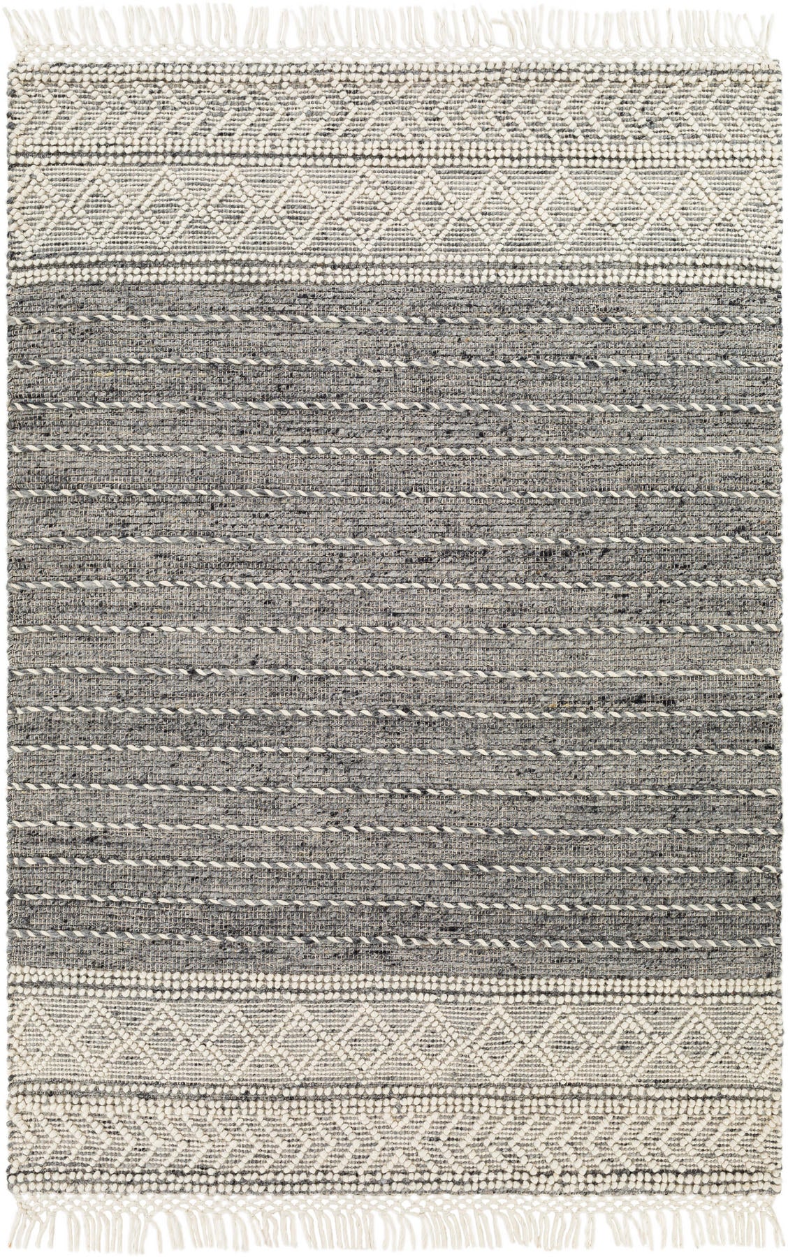 Surya Lucia Lci-2304 Charcoal, Gray, Light Gray, Cream Area Rug