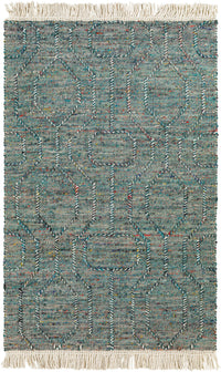 Surya Lucia Lci-2306 Deep Teal, Red, Yellow, Dark Blue Area Rug