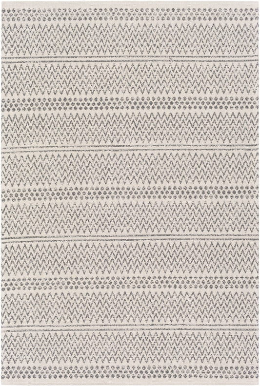 Surya La Casa Lcs-2303 Charcoal, White, Silver Gray Area Rug