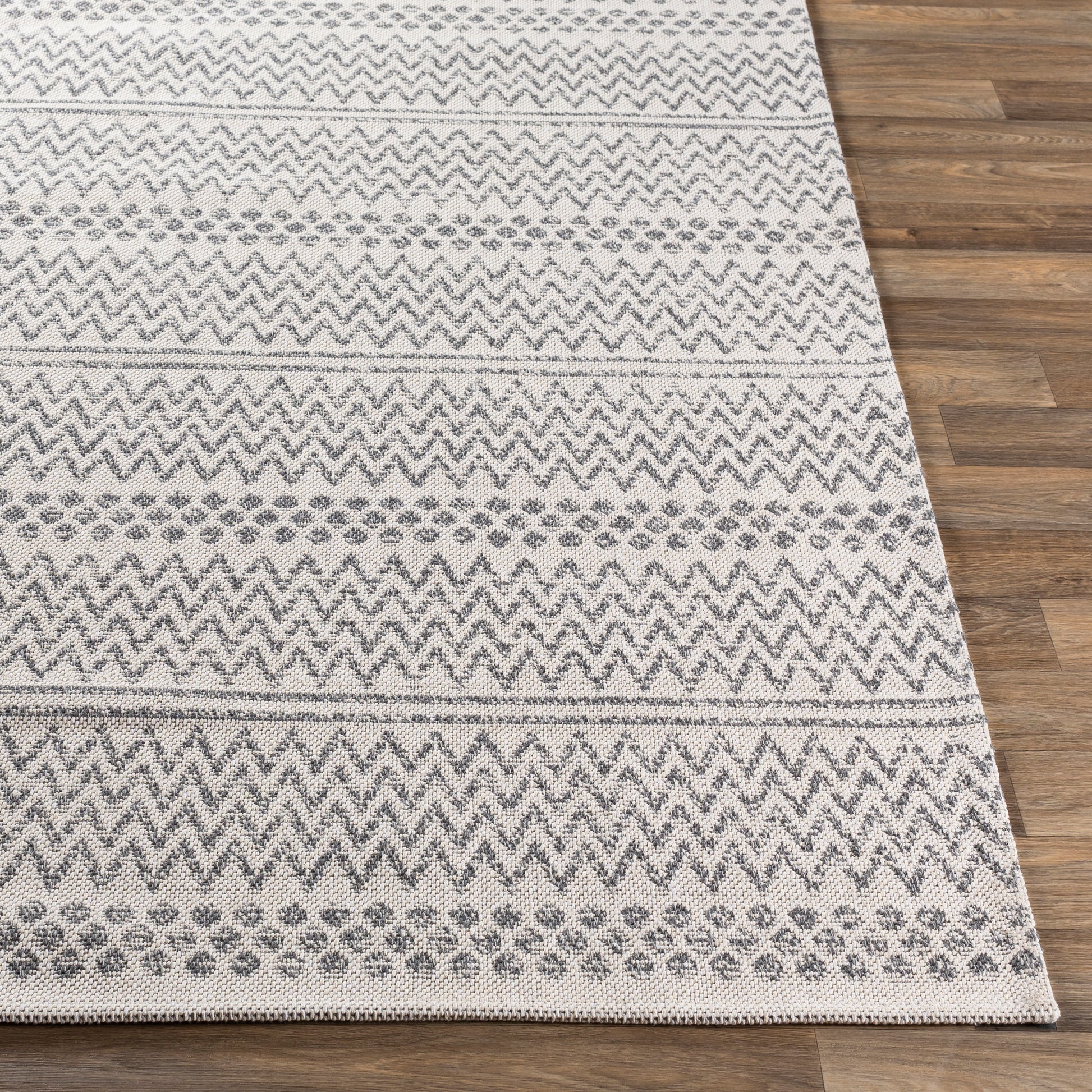 Surya La Casa Lcs-2303 Charcoal, White, Silver Gray Area Rug