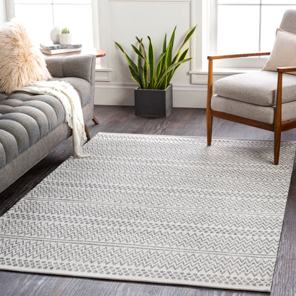 Surya La Casa Lcs-2303 Charcoal, White, Silver Gray Area Rug