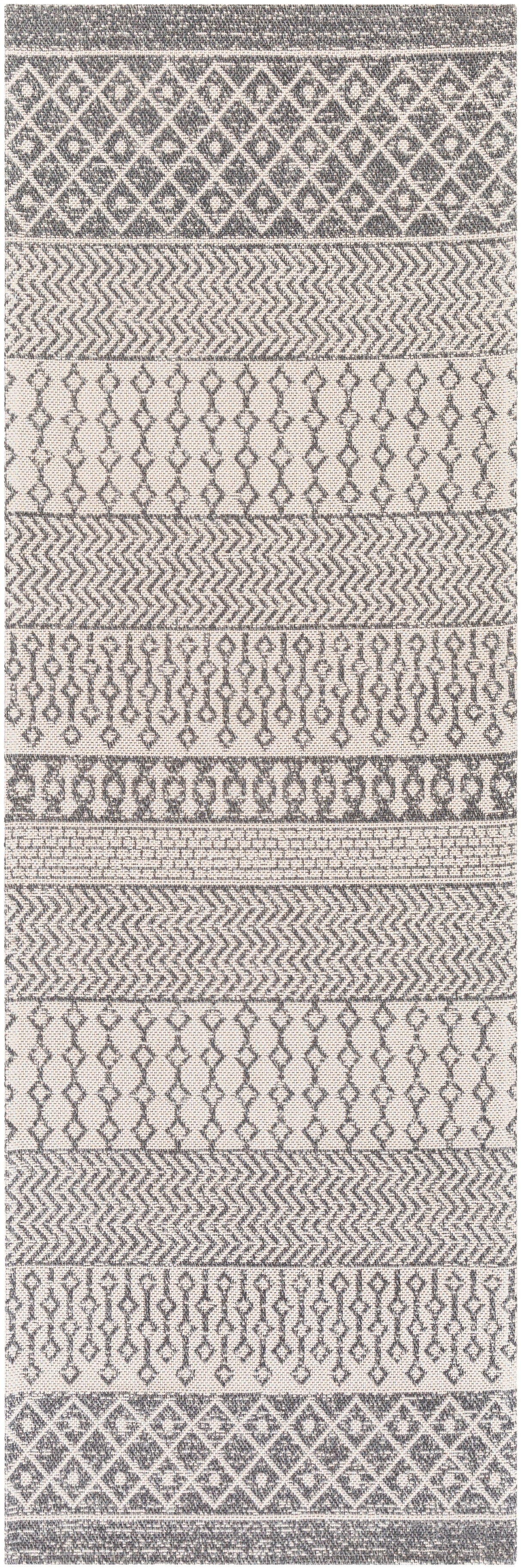 Surya La Casa Lcs-2305 Charcoal, White, Silver Gray Rugs.