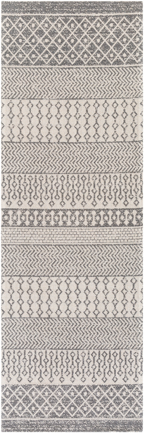 Surya La Casa Lcs-2305 Charcoal, White, Silver Gray Rugs.