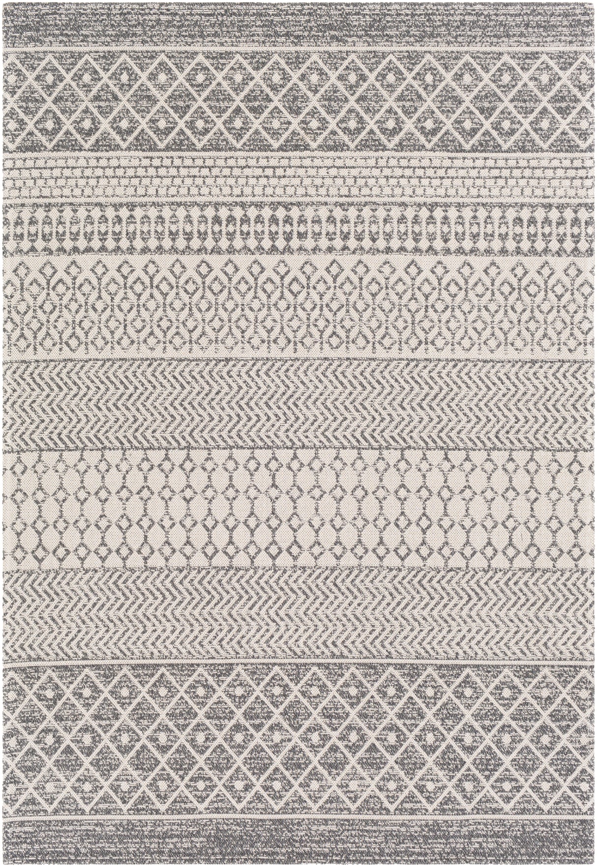 Surya La Casa Lcs-2305 Charcoal, White, Silver Gray Rugs.