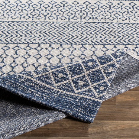 Surya La Casa Lcs-2307 Dark Blue, White, Denim Rugs.