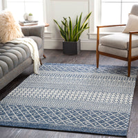 Surya La Casa Lcs-2307 Dark Blue, White, Denim Area Rug