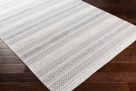 Surya La Casa Lcs-2309 Silver Gray, Charcoal, Ivory Rugs.