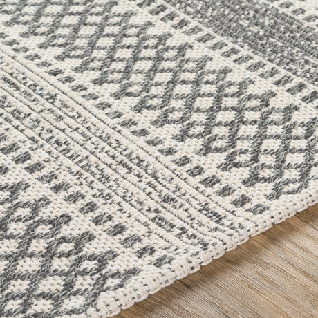 Surya La Casa Lcs-2309 Silver Gray, Charcoal, Ivory Rugs.